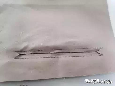 西服口袋制作详细步骤,西服口袋盖的裁剪方法