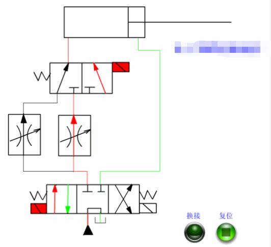 液压油泵工作原理动画演示视频,液压回路简单动态图