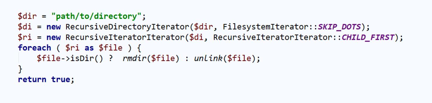 php如何实现删除目录下的文件,php怎么删除某个文件夹下的文件