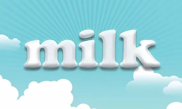 新手入门用ps制作简单的牛奶字,ps做牛奶肌教程