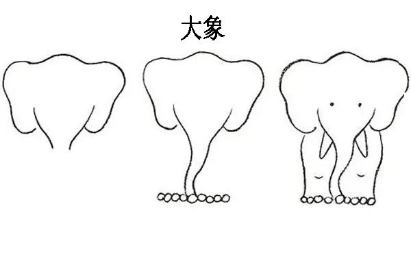 儿童简笔画入门动物0-3岁简笔画,教你画简笔画儿童3-6岁简单