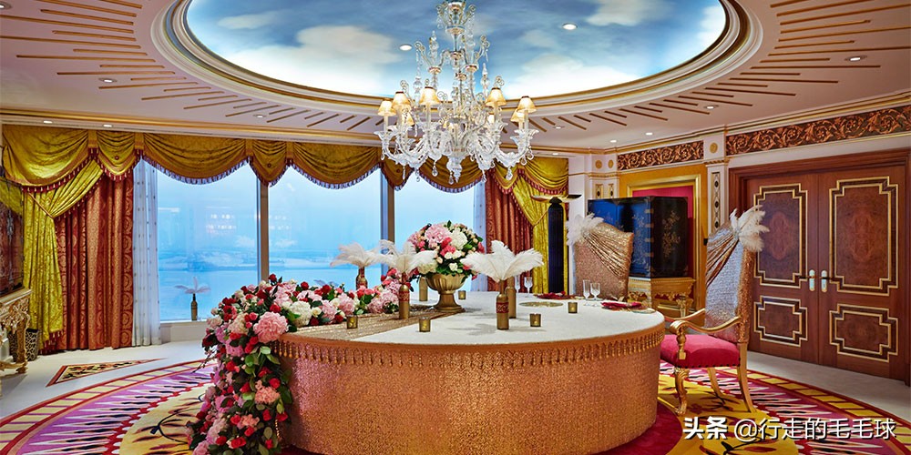 最顶级豪华的迪拜帆船七星级酒店,迪拜七星级帆船酒店最豪华的房间