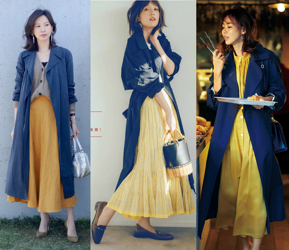 藏蓝色搭什么有高级感,大衣穿搭女秋冬长款藏蓝色大衣