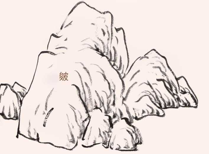 画山石的阴阳面的技巧,山石的画法及皴法详解图