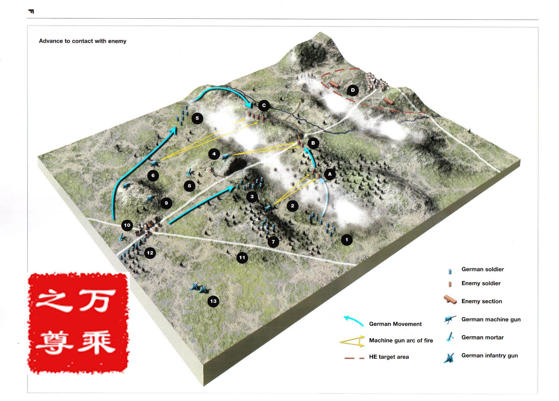 三角进攻战术演示军队,单兵三角进攻战术教学
