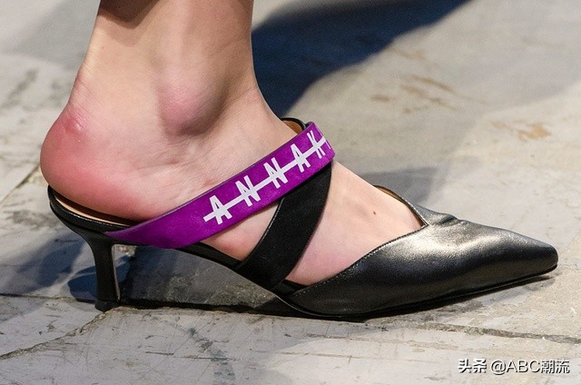 新款春夏秋凉鞋中跟穆勒鞋,春夏时尚气质穆勒鞋