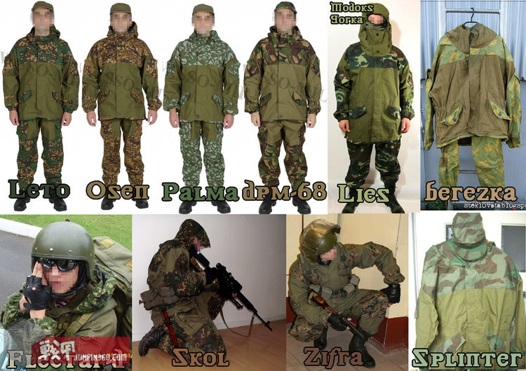 毛熊作战服,毛熊的所有装备