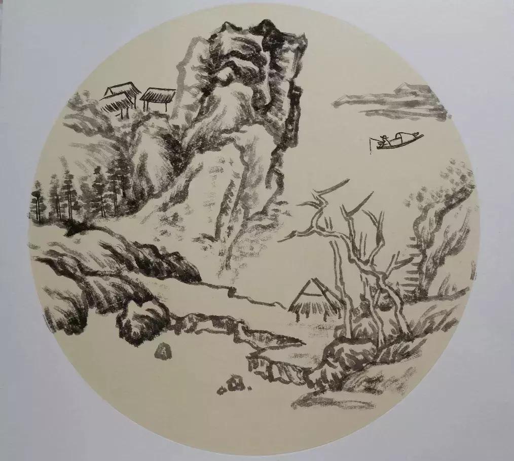 大师教你画山水画,山水画怎么画教程