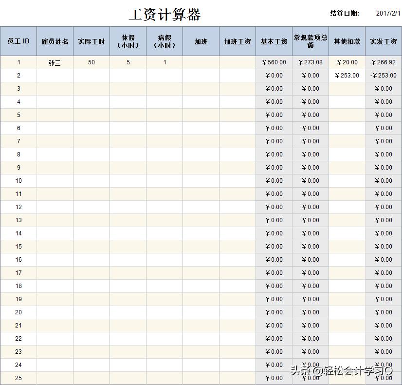 2023工资表计算个税套用公式大全,工资表计算个税套用公式大全
