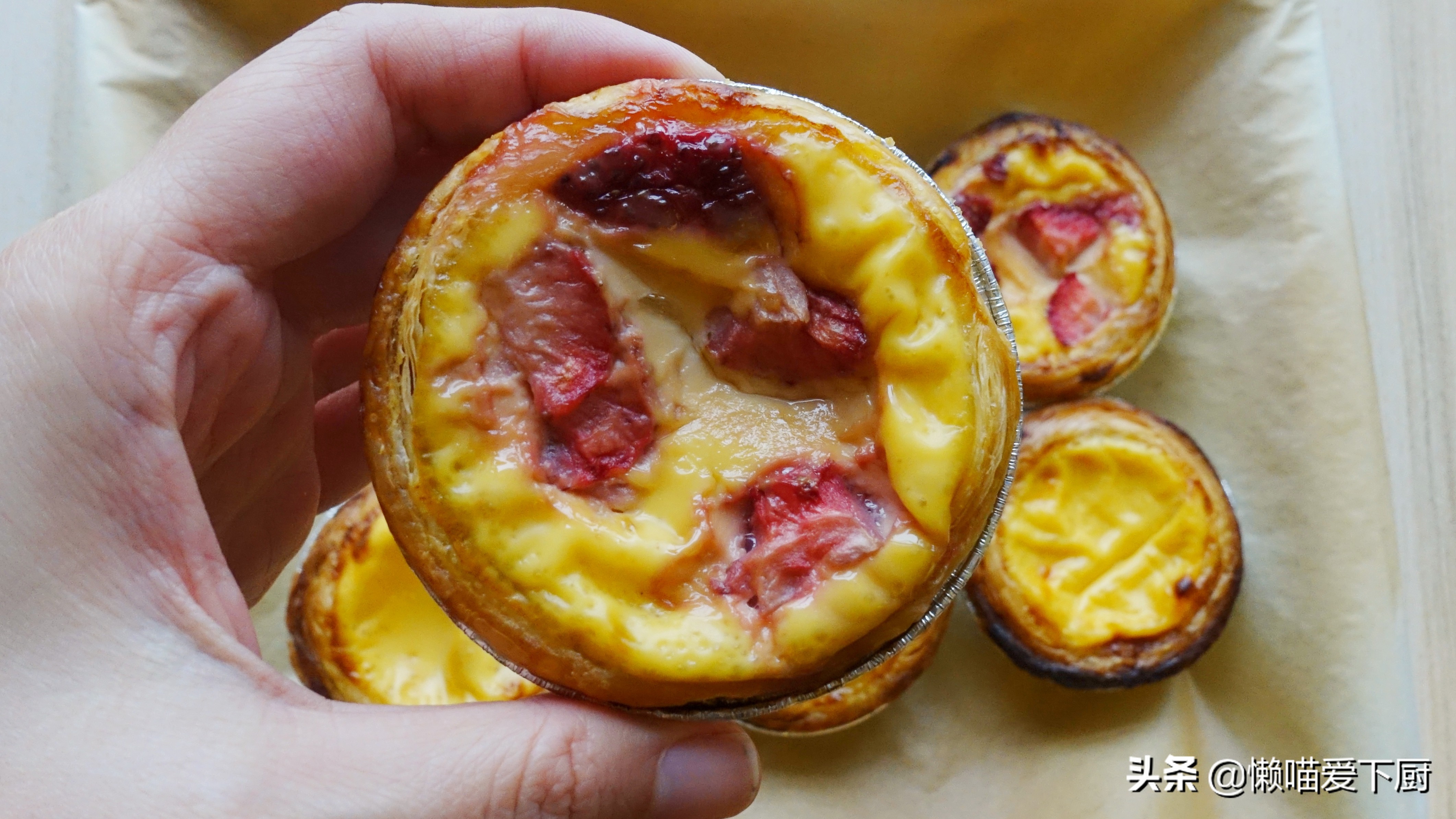 家庭蛋挞旺仔版简单做法只要蛋黄,自制旺仔蛋挞家常做法