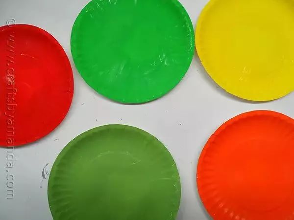 纸盘幼儿创意手工简单又漂亮,一次性纸盘特点美工作品小班