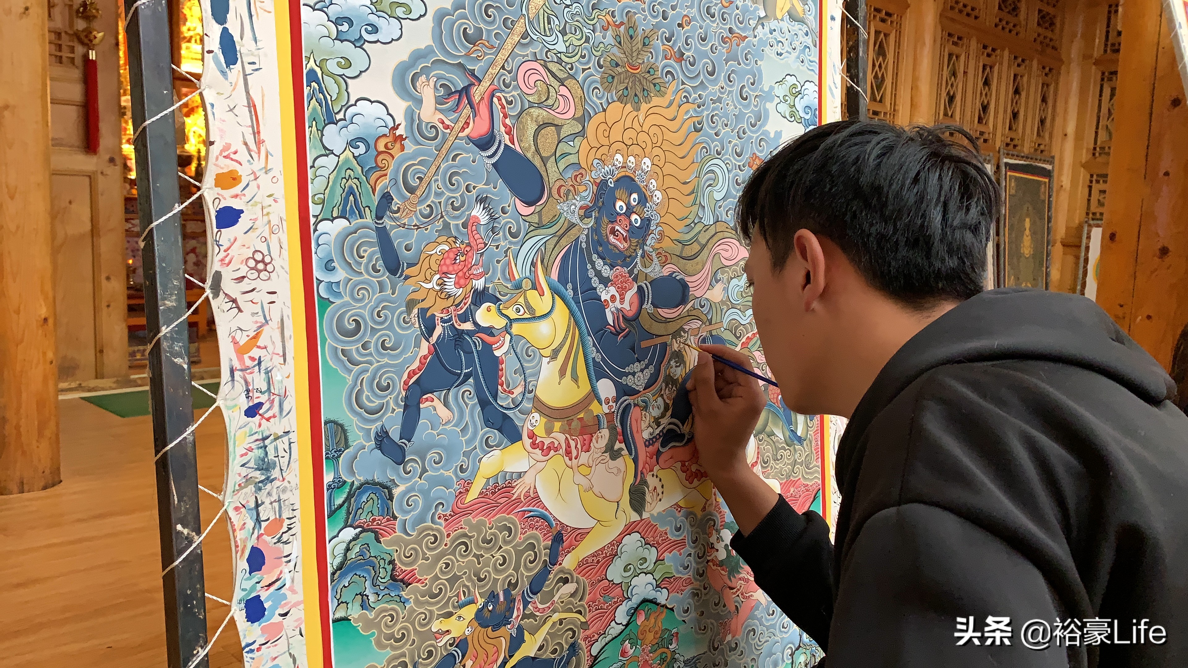 热贡唐卡怎么鉴别真伪,走进神秘的热贡唐卡