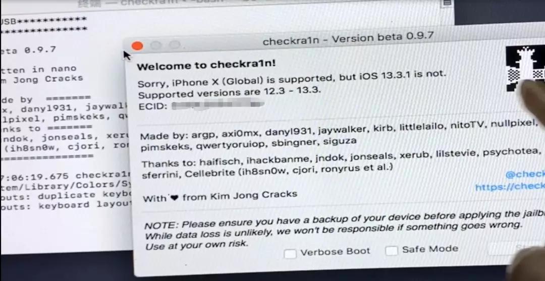 checkra1n完美越狱ios14.7.1,checkra1n越狱支持ios13.2.3么