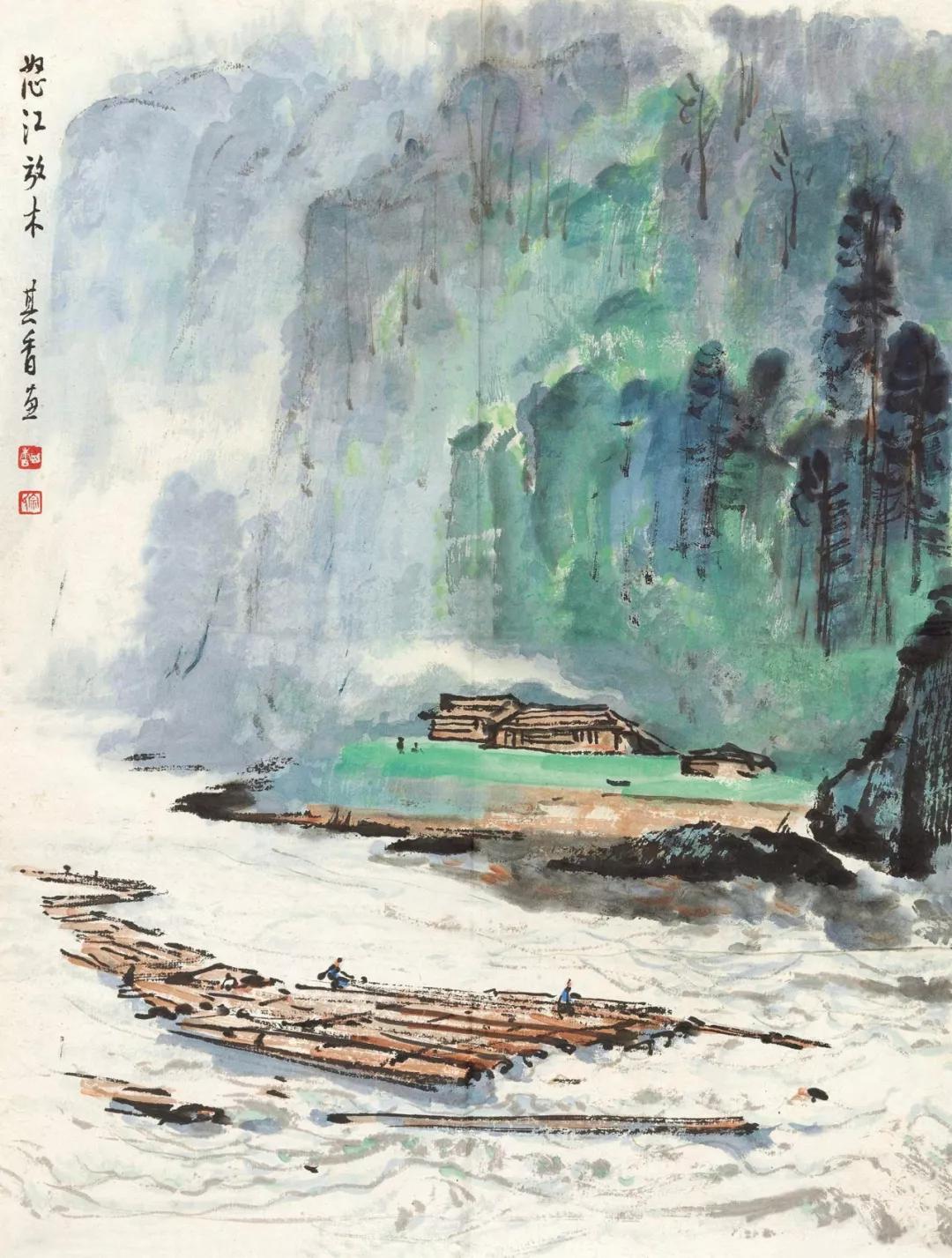 水墨画夜景欣赏,画夜景最好的中国画