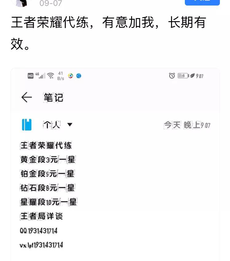 王者光荣代训接单,王者光荣带练平台提成