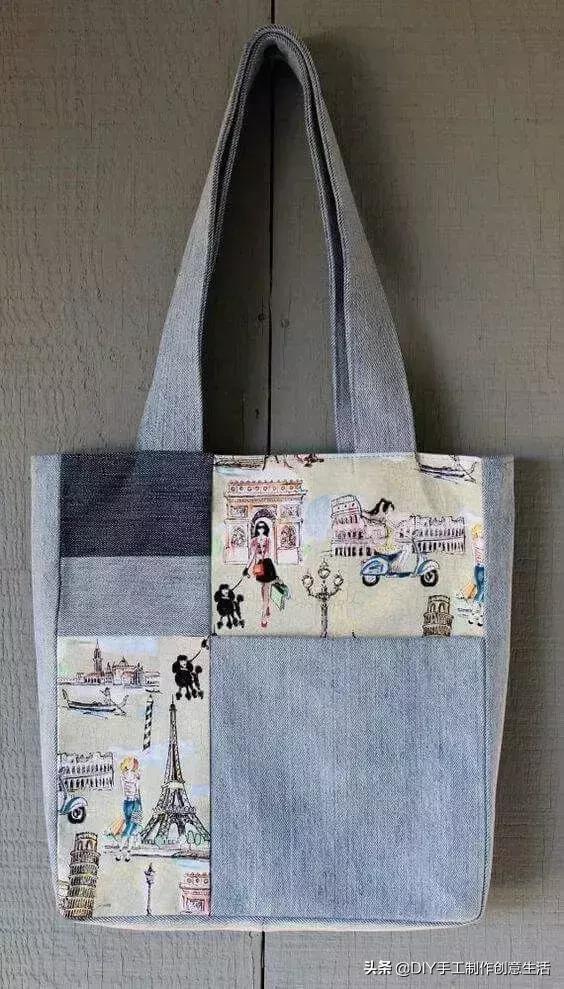 自制手工环保购物袋,手工diy制作迷你精美塑料袋