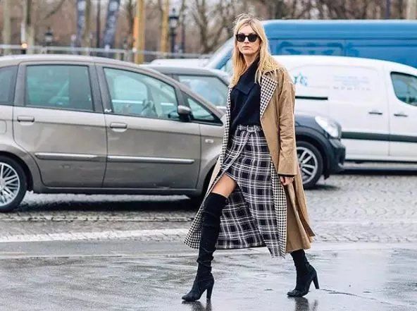 秋冬的裙子这样穿才好看,冬季裙子穿搭女2020高级感