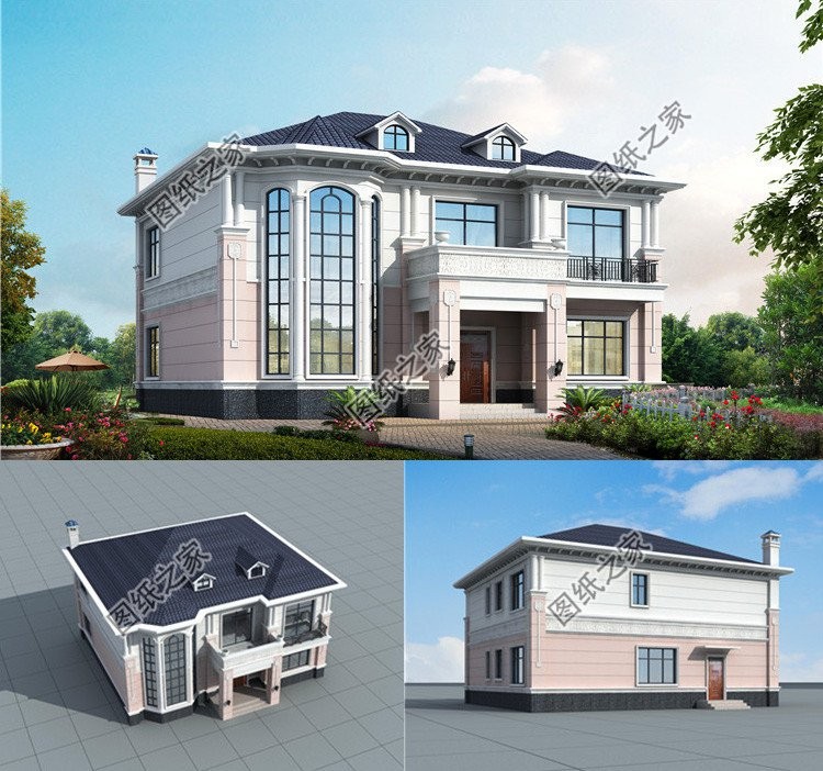 三款带烟囱的漂亮别墅，袅袅炊烟，重回儿时的记忆