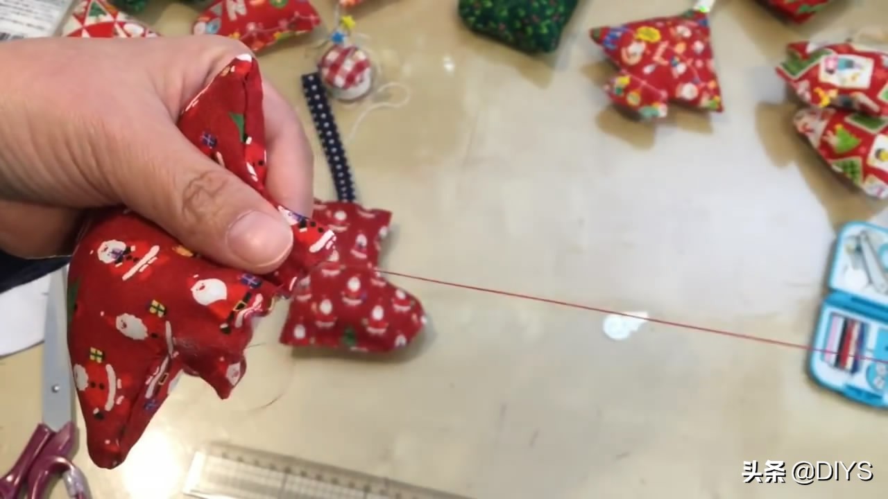 新年礼物手工缝制,手工制作缝纫袋教程