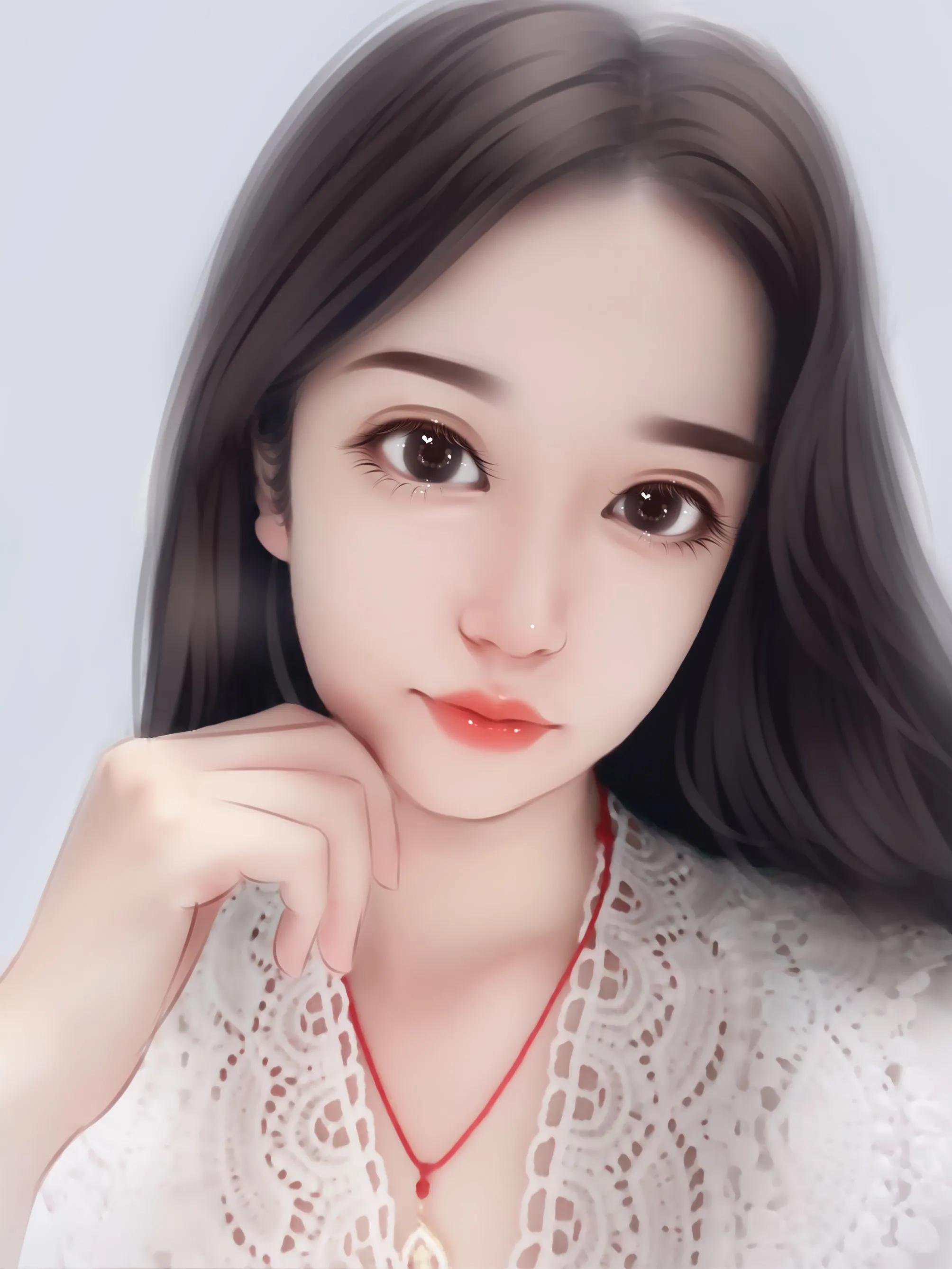 可爱的芭比娃娃手绘头像,换一换你的微信头像吧