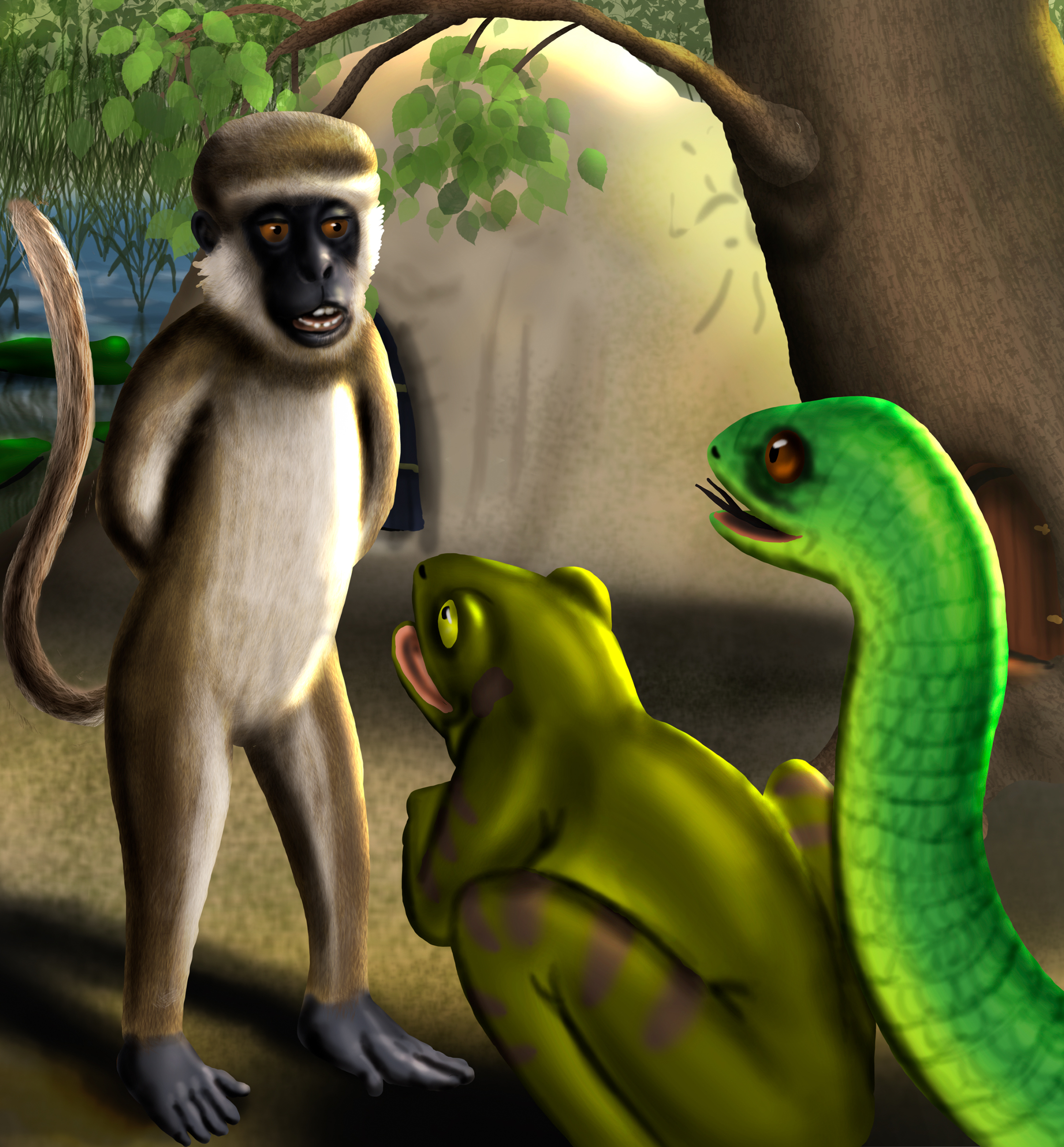 猴子为什么怕蛇的原因,猴子有多怕蛇