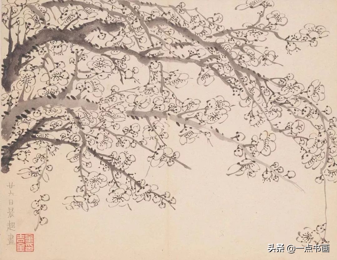 清代山水花鸟画家名单,清代画家朱耷的花鸟画画得很简练