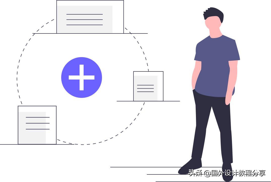 扁平矢量插画色彩教程,扁平矢量家具插画