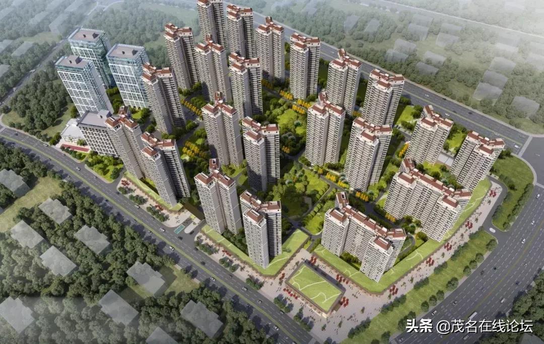 茂名共青河新城,茂名共青河新城三个楼盘