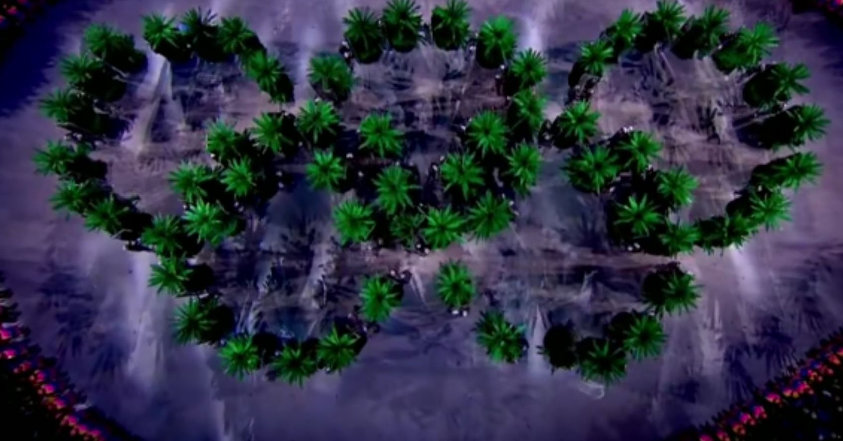 日本奥运五环,历届奥运五环展示环节