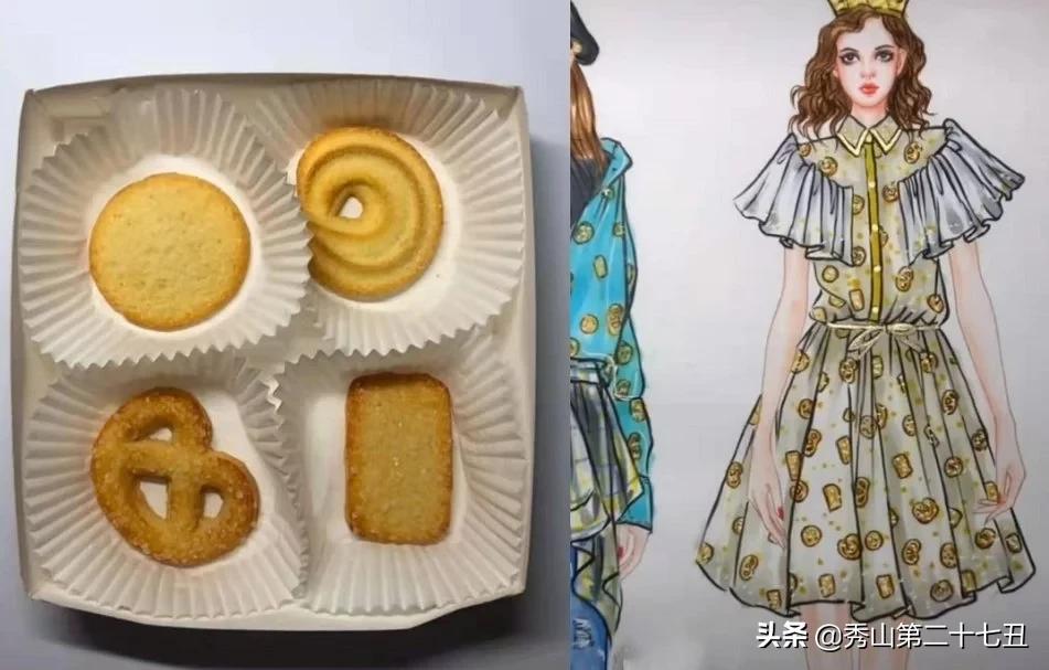 手绘糖霜饼干画,美术生的高光时刻手绘衣服