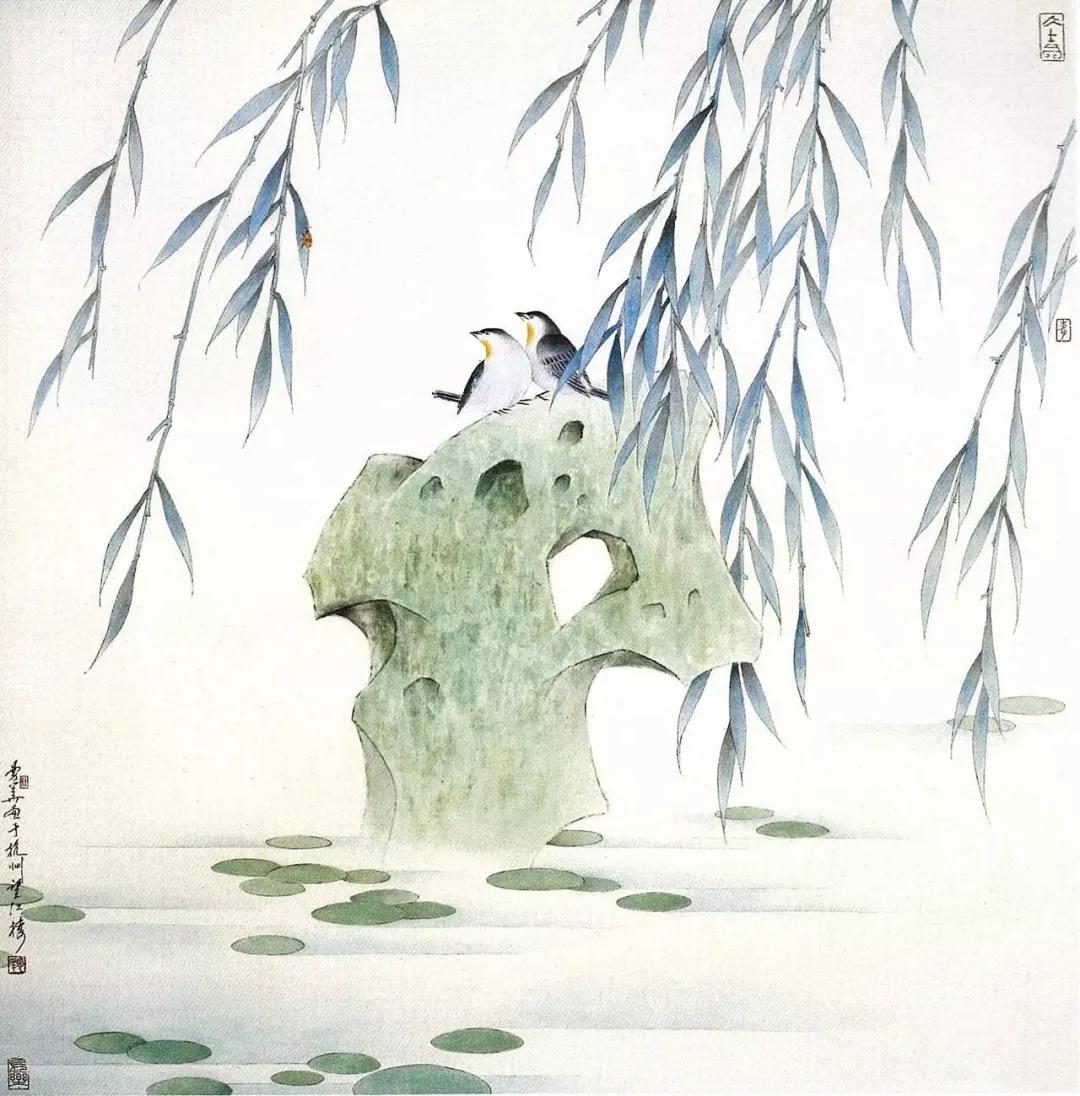 杜曼华花鸟作品欣赏,淡雅空灵杜曼华工笔花鸟作品40幅