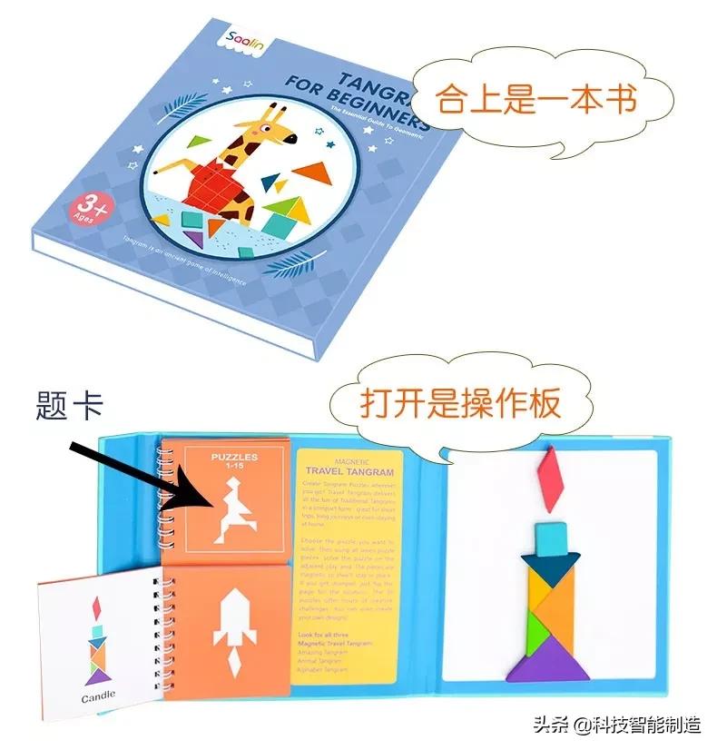 磁性七巧板锻炼孩子什么能力,七巧板儿童专注力训练