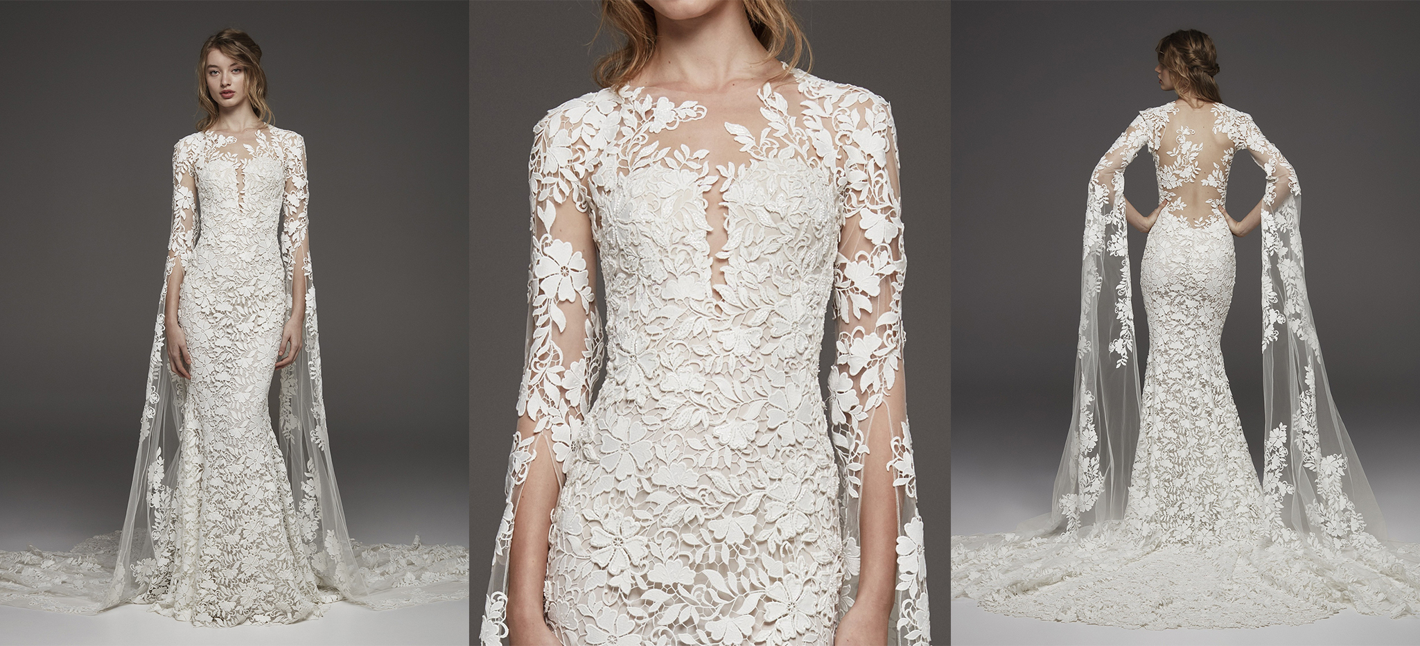 罗马尼亚高定婚纱,法式西班牙风格婚纱