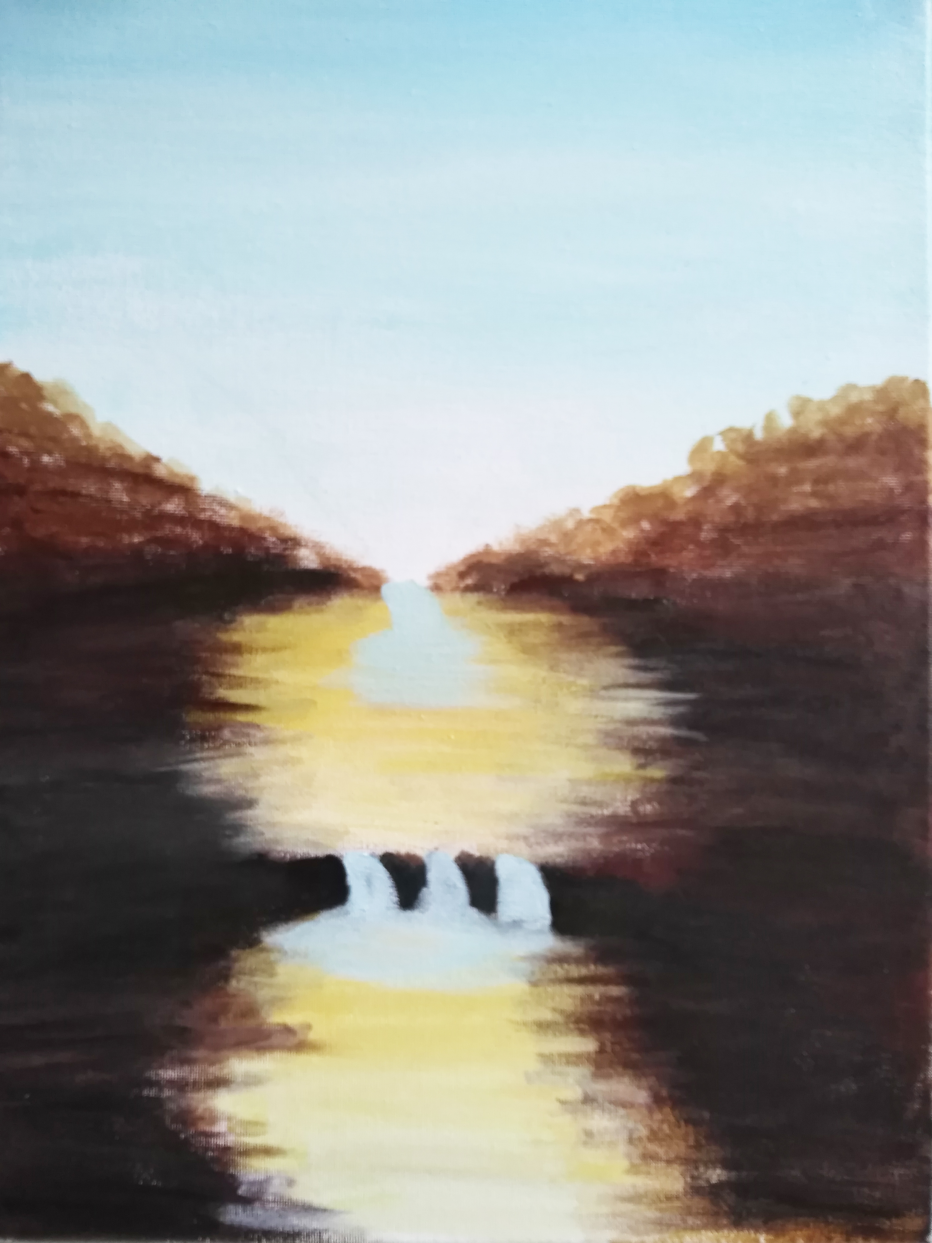 简单丙烯画高级感,丙烯水粉简单装饰画入门