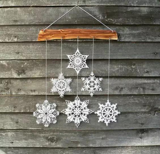 简单手工钩织雪花,钩编高清雪花图解教程