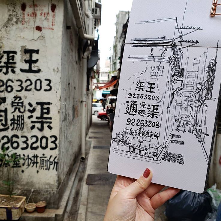 香港大街小巷涂鸦,香港涂鸦一条街