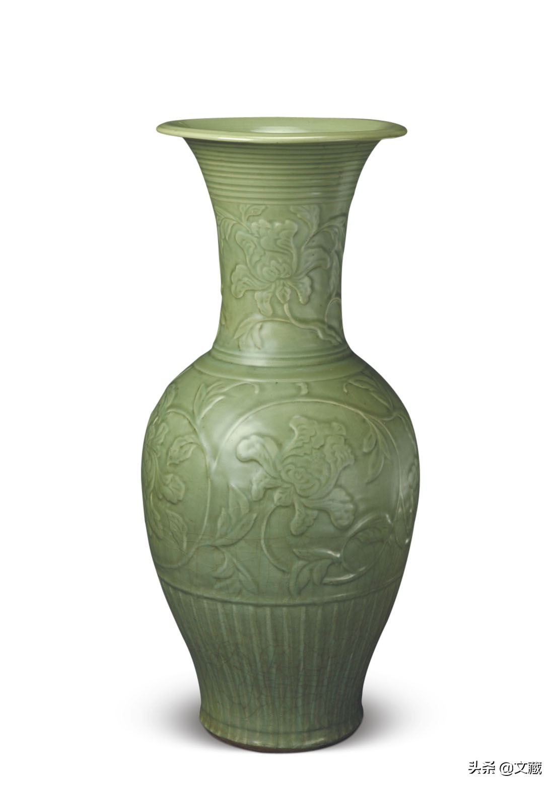 元代龙泉釉特征,元龙泉窑青瓷褐斑点彩玉壶春瓶