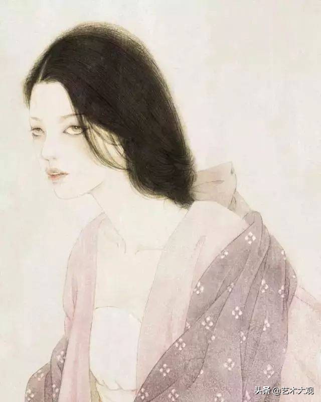 古风插画师画的古风人物,古风美人手绘动漫