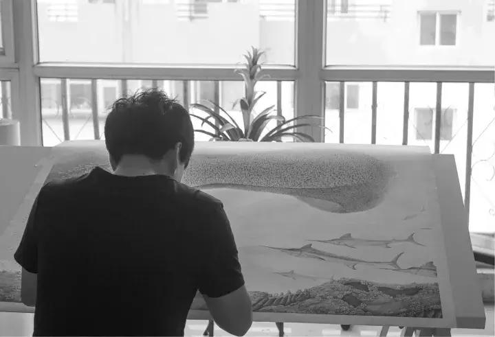 小央美水墨画作品欣赏,小央美人物画