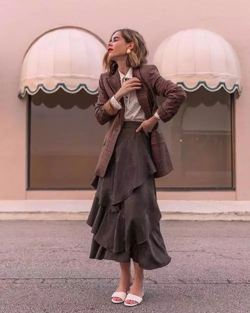 淘宝裙子小香风,好看复古的秋冬裙子