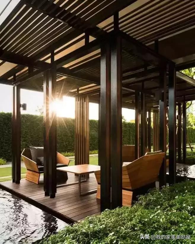 丰胜花园小露台木屋,苏州市丰胜花园木庭院设计