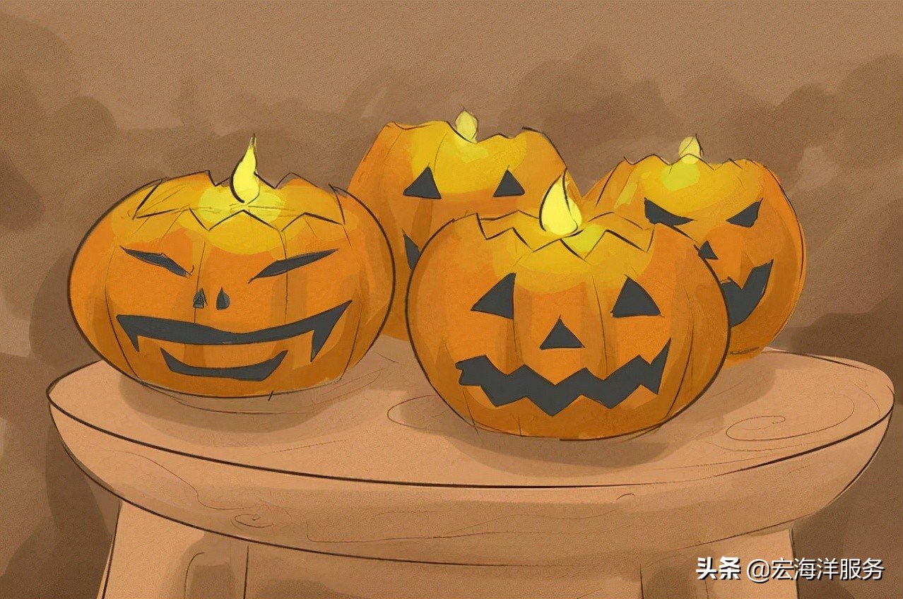 万圣节儿童装饰品摆件,怎么做万圣节的装饰品