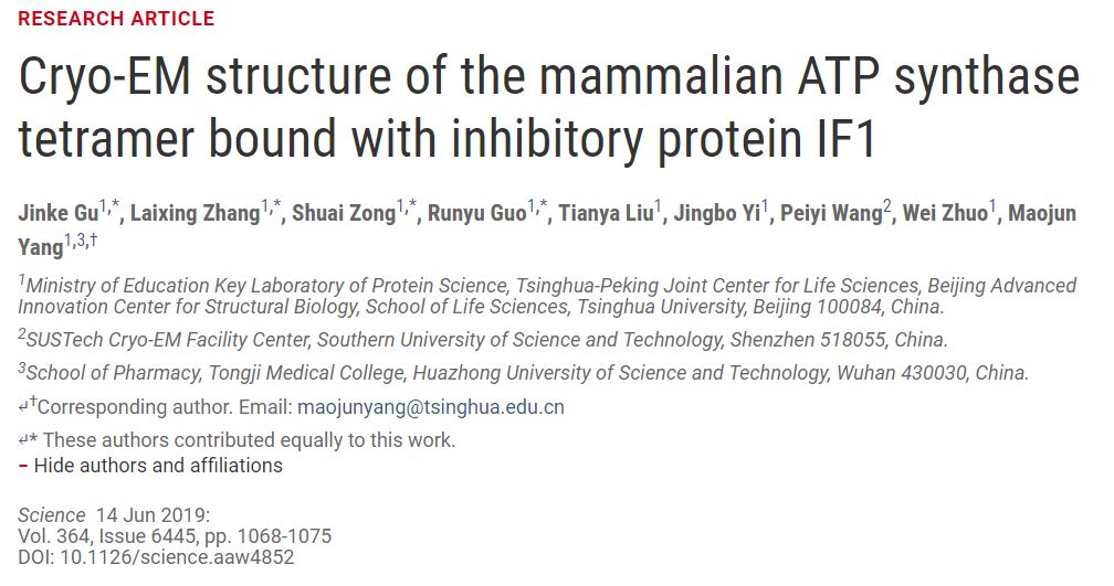 中国冷冻电镜技术进展,冷冻电镜最新研究