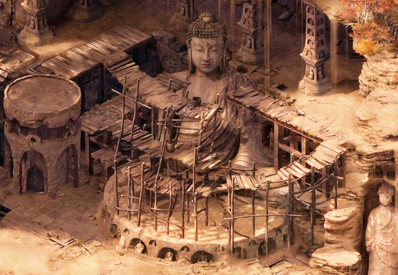 经典传奇血渭一号大墓九层妖塔,血渭一号大墓之前的样子