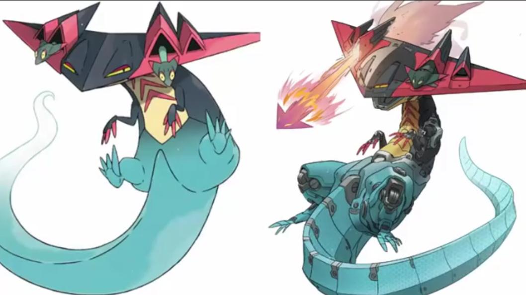 当宝可梦邂逅高达：班基拉斯化身机械哥斯拉，水箭龟帅气威猛