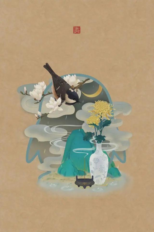 手机古风壁纸▏当QQ遇到中国风，意外的绝美。