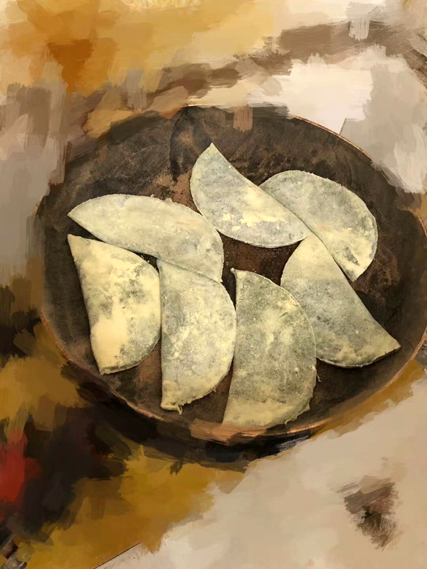 诸暨梅干菜麦饼,诸暨卖松花麦饼