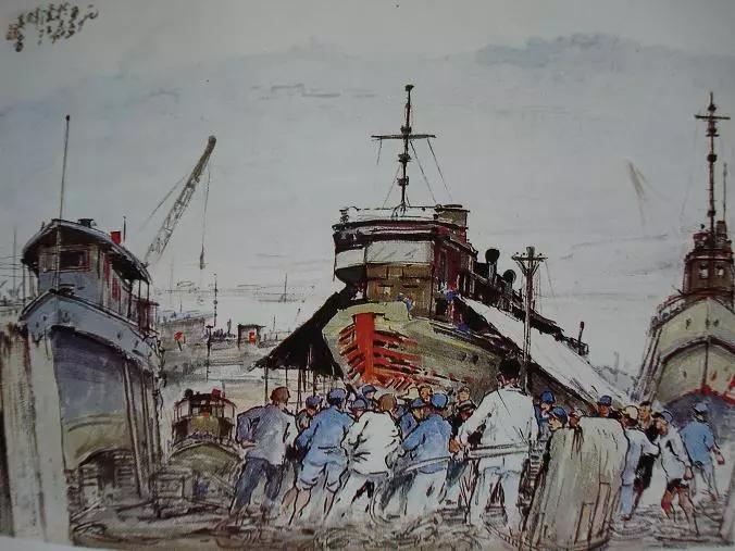 水墨画夜景欣赏,画夜景最好的中国画