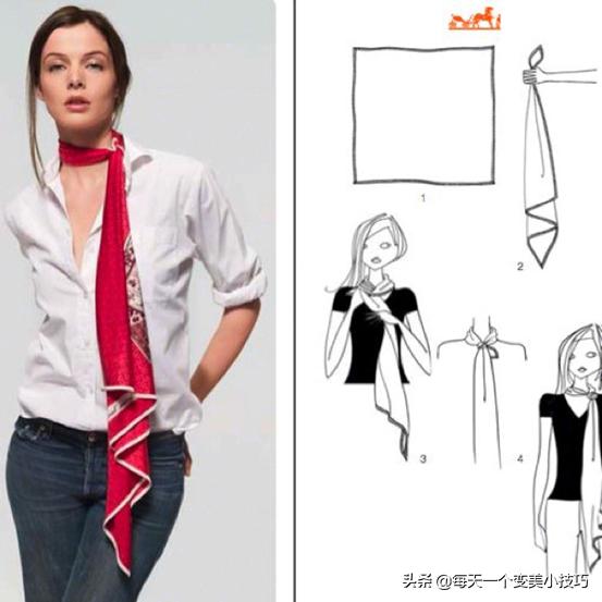 头巾的各种戴法不容易掉,头巾的系法大全外国