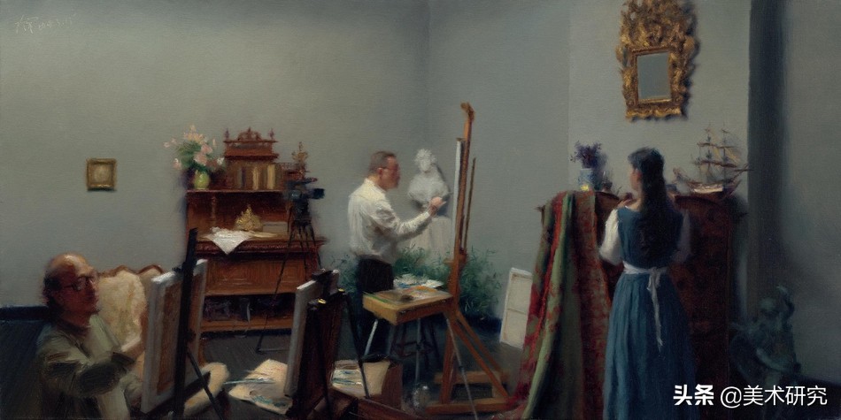 中国国画与西方油画,油画国画对比